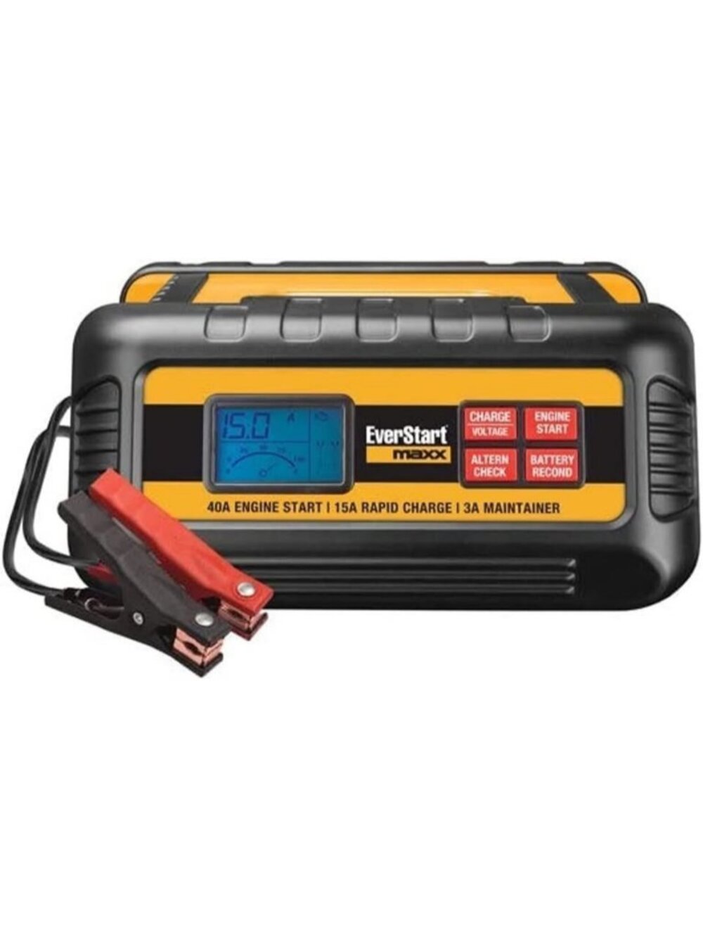 EverStart Maxx 15 Amp Battery Charger and Maintainer with 40 Amp Engine Start